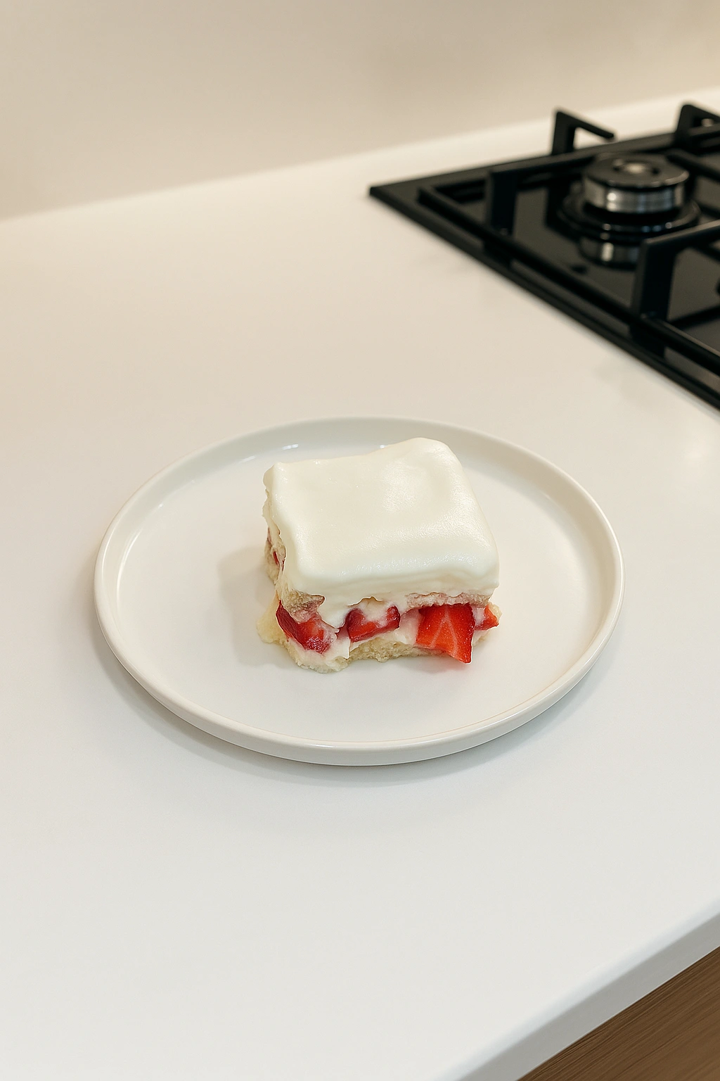 Çilekli Kedi Dilli Pasta