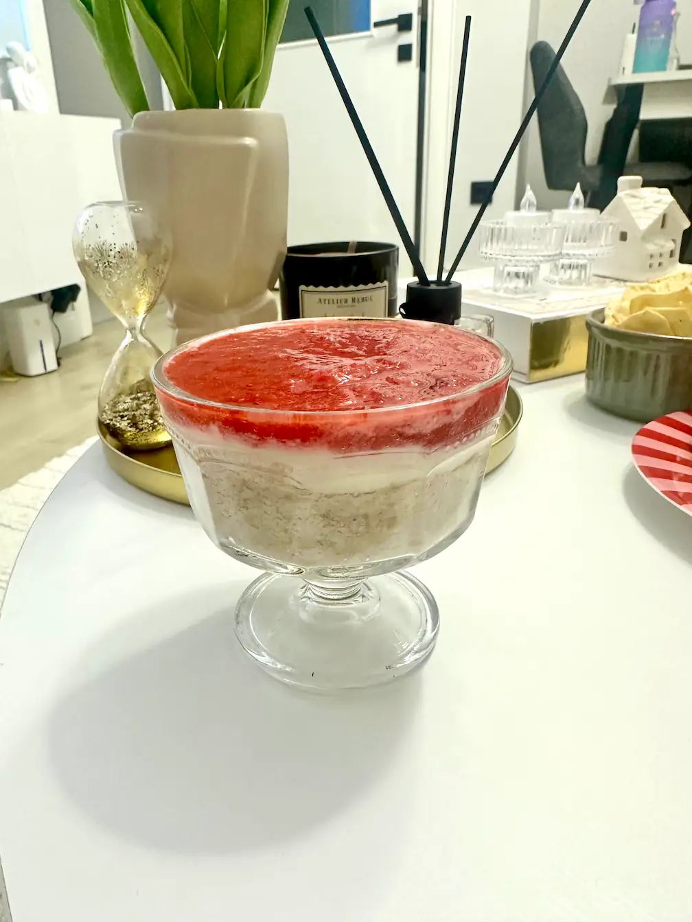 Diyet Çilekli Cheesecake