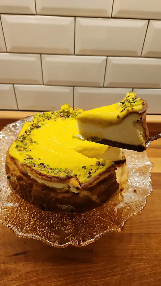 Glutensiz Limonlu Cheesecake