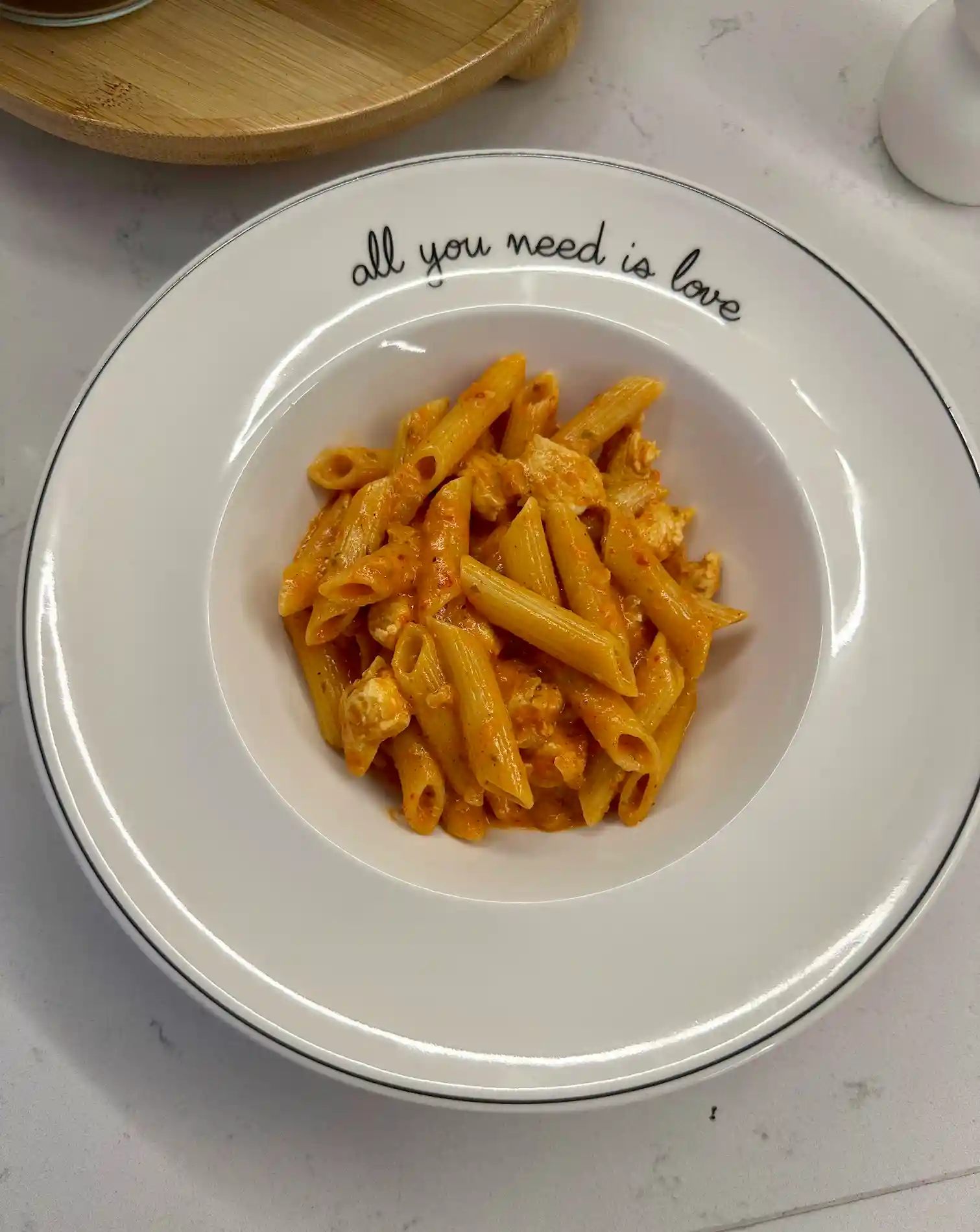 Kremalı Tavuklu Makarna