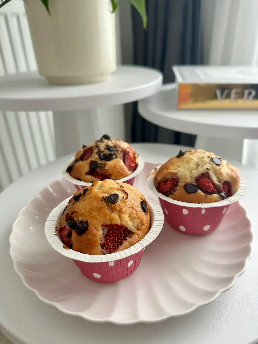 Çilekli Muffin (Pop Kek)