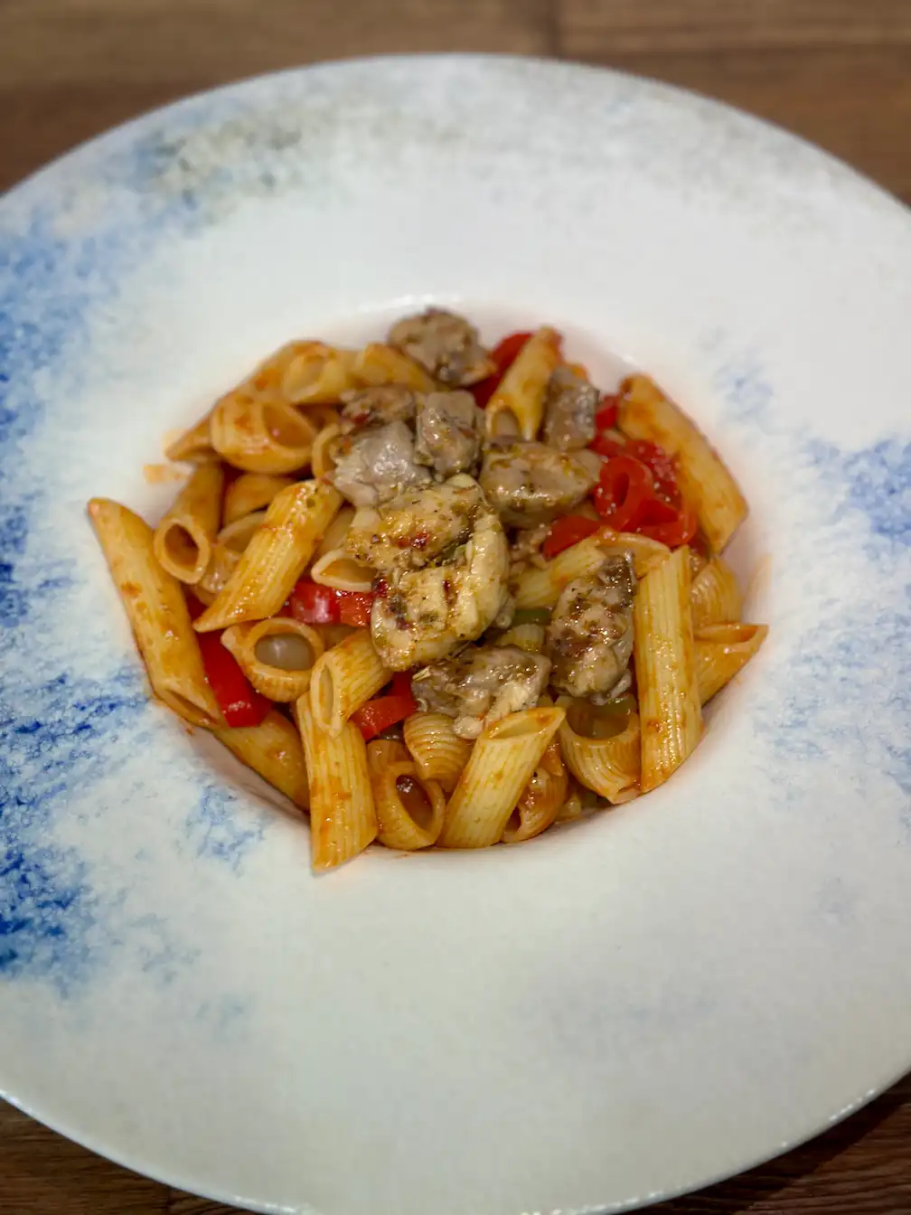 Sebzeli Tavuklu Makarna