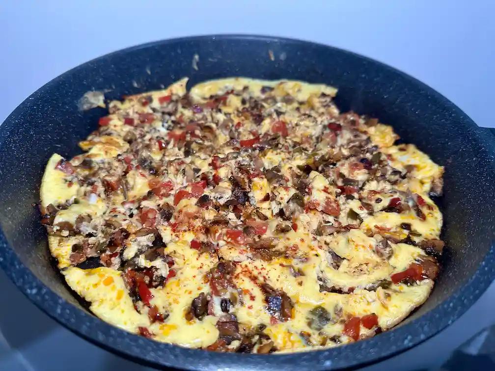 Sebzeli Mantar Omlet