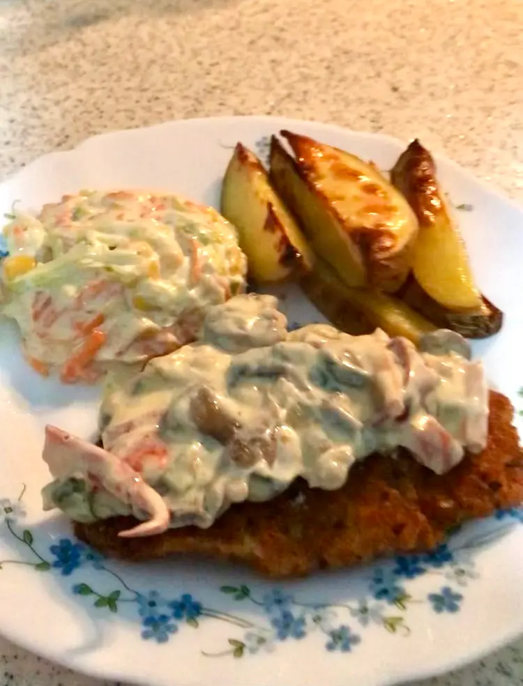 Soslu Tavuk Schintzel 