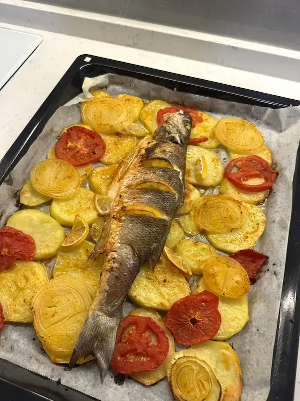 Fırında Levrek